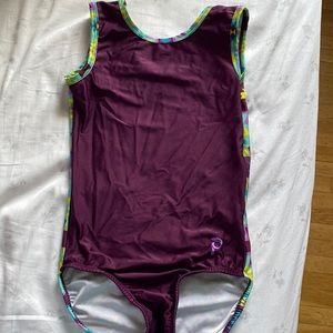 plum leotard adult xs